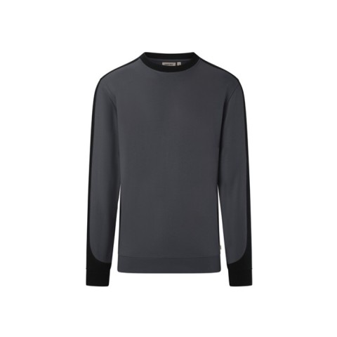 Ciemnoszara Bluza unisex Kontrastowa MIKRALINAR® ECO 549