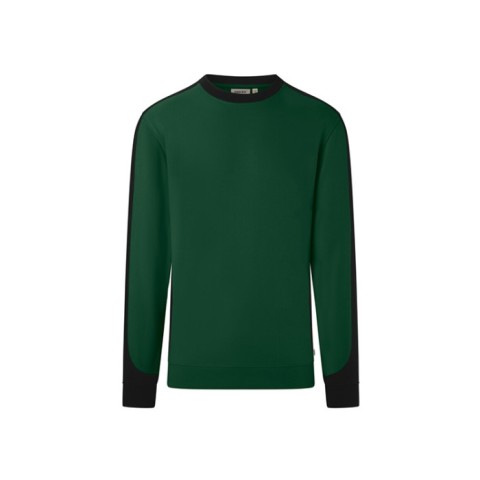 Zielona Bluza unisex Kontrastowa MIKRALINAR® ECO 549