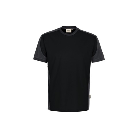 Czarna Koszulka unisex kontrastowa MIKRALINAR® ECO 590