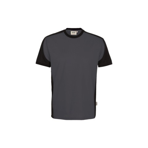 Ciemnoszara Koszulka unisex kontrastowa MIKRALINAR® ECO 590