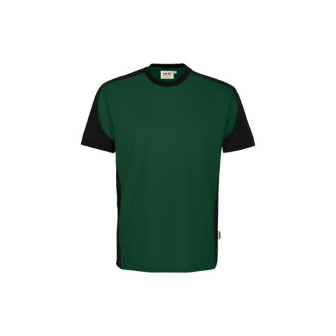 Ciemnozielona Koszulka unisex kontrastowa MIKRALINAR® ECO 590