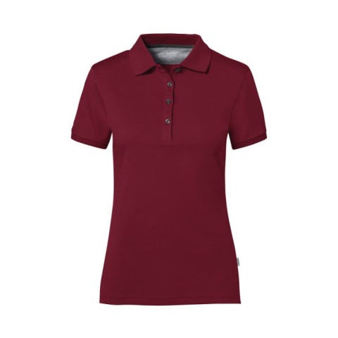 Burgundy - Damska koszulka polo Cotton Tec 214