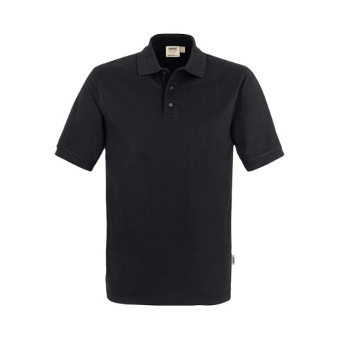 Koszulka polo czarna unisex z grubej bawełny MIKRALINAR ECO GRS Hakro 569