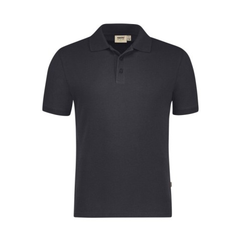 Ciemnoszare polo bawełniane unisex ORGANIC COTTON GOTS 501 Hakro