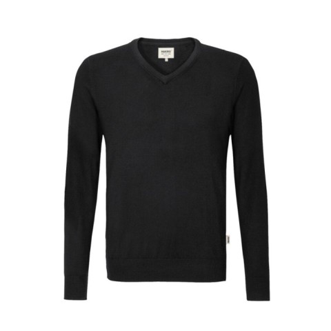 Black - Pullover unisex w serek merino 144