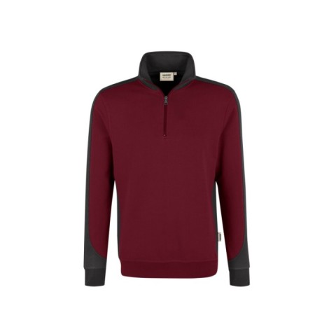 Burgundy - Bluza unisex CONTRAST MIKRALINAR® 476