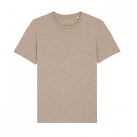 Beżowy melanżowy t-shirt unisex z bawełny organicznej Creator Stanley Stella