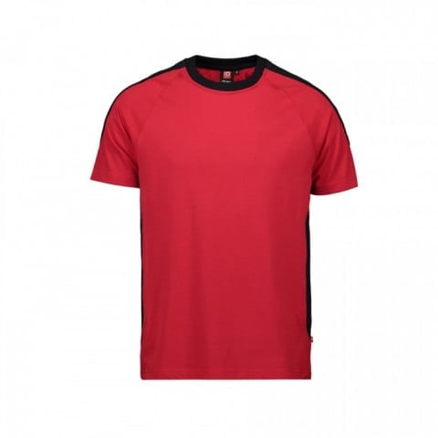 Czerwona koszulka sportowa z własnym nadrukiem zespołu ID Identity 0302
