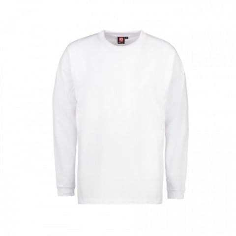 Biała koszulka z długim rękawem z bawełny z własnym haftem lub drukiem ID Identity 0311 Longsleeve Prowear