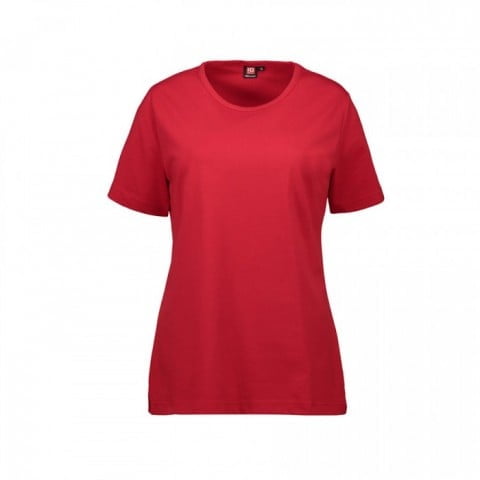 Czerwona damska koszulka z własnym drukiem ID Identity 0312