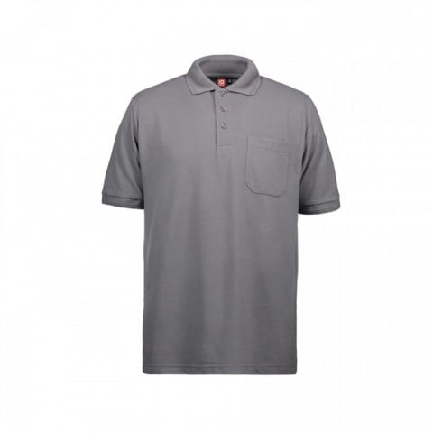 Silver Grey - Męska koszulka polo ProWear z kieszonką