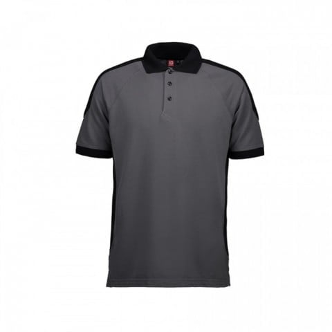 Silver Grey - Dwukolorowa Koszulka polo Prowear