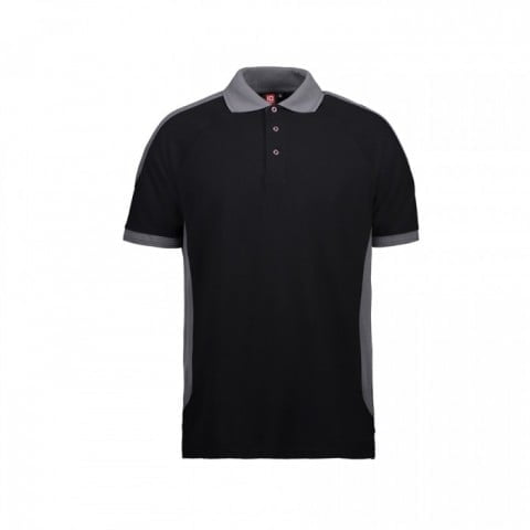 Black - Dwukolorowa Koszulka polo Prowear