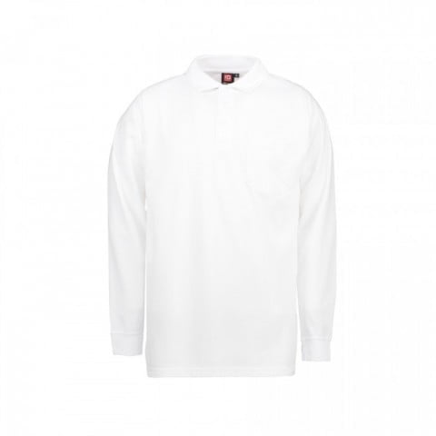 White - Koszulka polo z długim rękawem PRO 0326