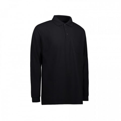 Black - Koszulka polo z długim rękawem PRO 0326
