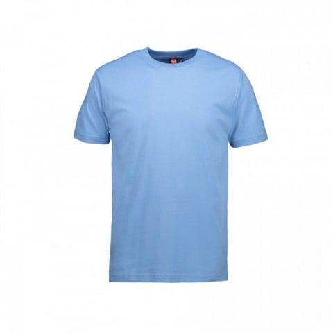 Błękitny męski t-shirt z własnym haftem hurt ID Identity 0500