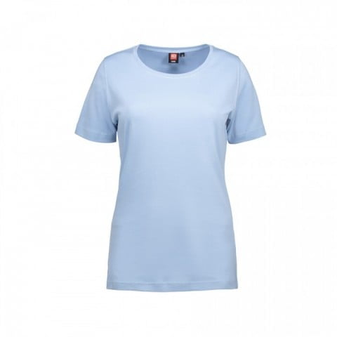 Niebieski damski T-shirt z firmowym haftem ID Identity 0508