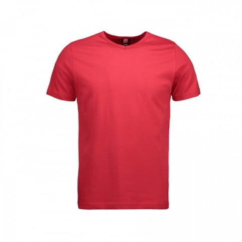 Czerwona męska dopasowana koszulka z własnym nadrukiem ID Identity 0514