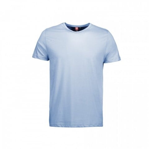 niebieska męska dopasowana koszulka z własnym nadrukiem ID Identity 0514