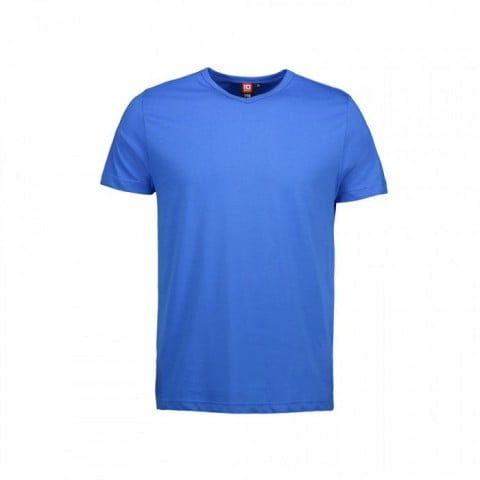 Niebieska męska dopasowana koszulka z własnym nadrukiem ID Identity 0514