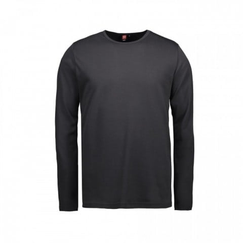 Męski ciemnoszary longsleeve z bawełny ID Identity 0518
