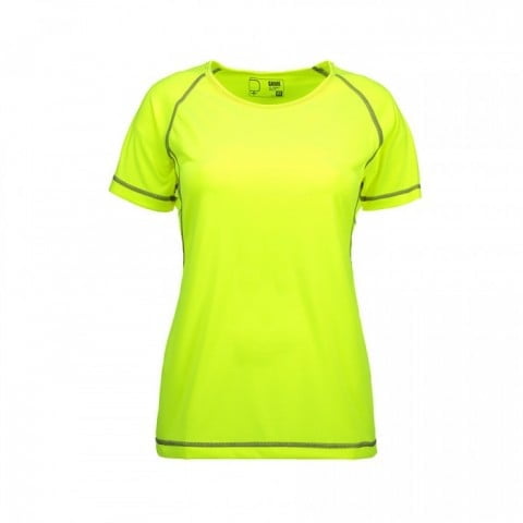Fluorescent Yellow - Damski T-shirt GAME Active 0581