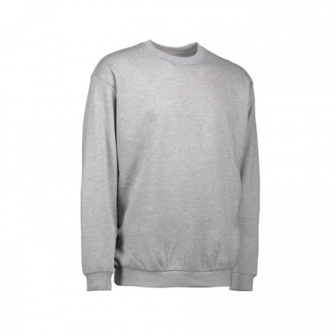 Grey Melange - Męska klasyczna bluza 0600