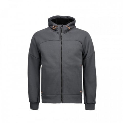 Anhtracite Melange - Cardigan mit Sherpa Futter