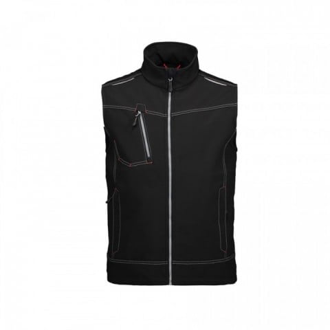 Black - Worker Soft Shell-Weste