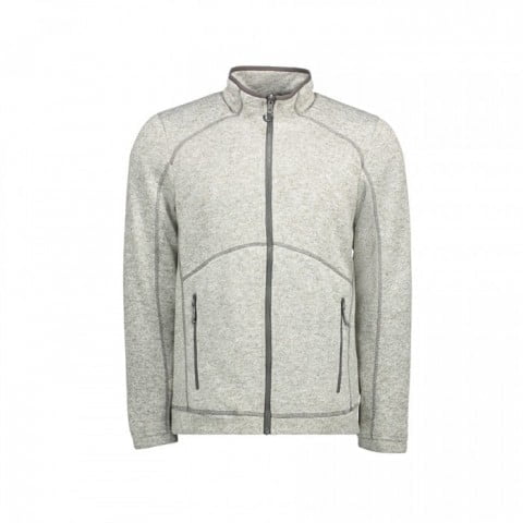 Grey Melange - Męska bluza Zip’n’Mix melange fleece