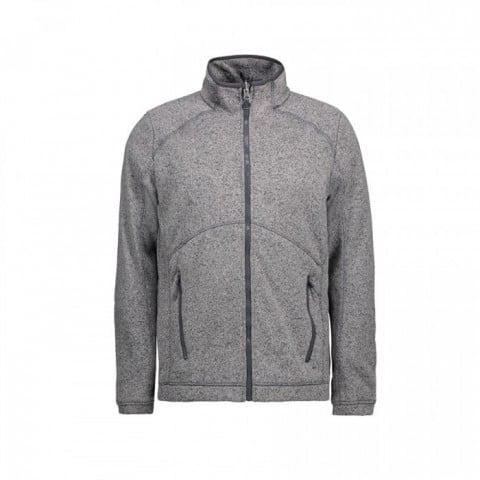 Anthracite Melange - Męska bluza Zip’n’Mix melange fleece