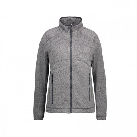 Grey Melange - Damska bluza Zip’n’Mix