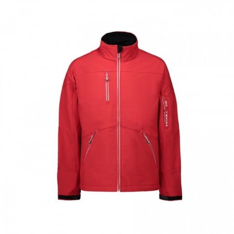 Red - Herren Kontrast Softshelljacke