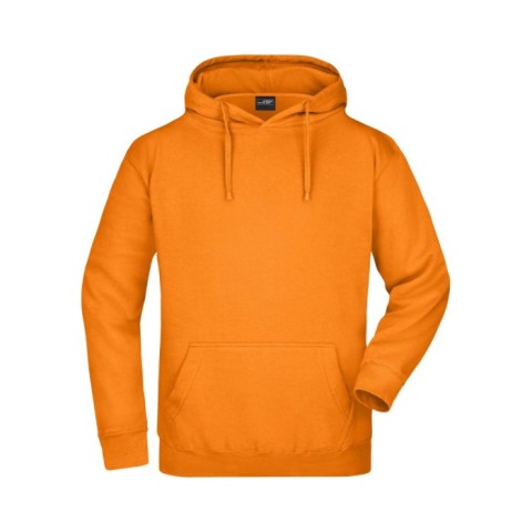 Orange - Męska bluza bez zamka Hooded Jacket