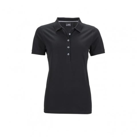 Black - Frauen Poloshirt PIMA 707