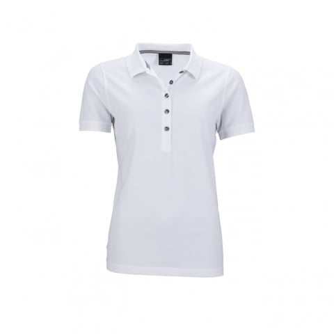 White - Frauen Poloshirt PIMA 707