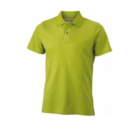 Lime Green - Męska koszulka polo Vintage