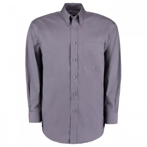 Charcoal - Męska klasyczna koszula Oxford Fit