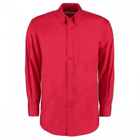 Red - Męska klasyczna koszula Oxford Fit