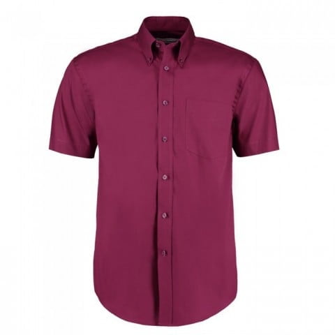 Burgundy - Męska klasyczna koszula Fit Corporate
