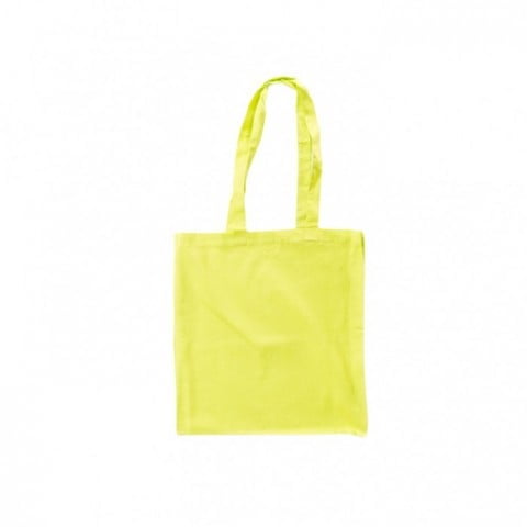 Lime Green - Cotton bag, long handles