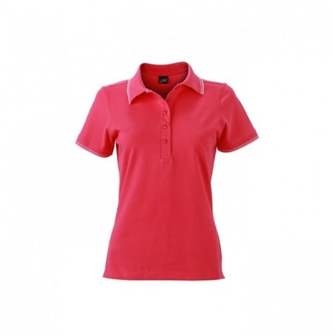 Pink - Damska koszulka polo JN985