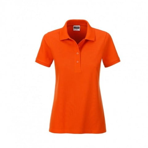 Dark Orange - Damska koszulka polo Basic