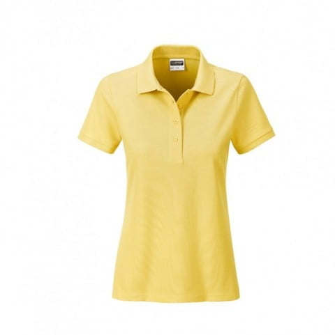 Light Yellow - Damska koszulka polo Basic