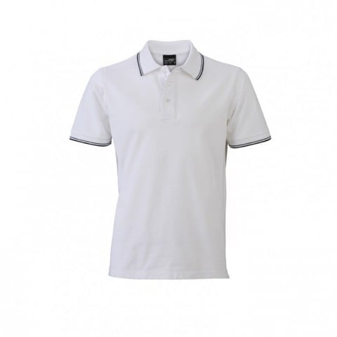 White - Męska koszulka polo JN986