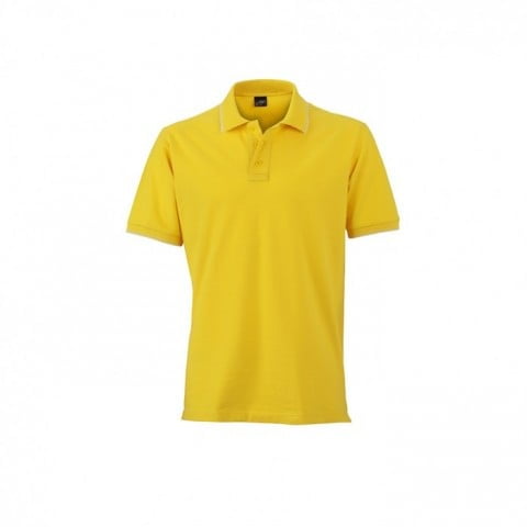 Sun Yellow - Męska koszulka polo JN986