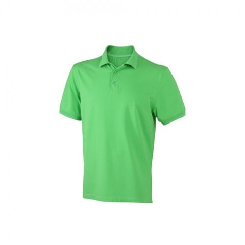 Lime Green - Męska koszulka polo Elastic