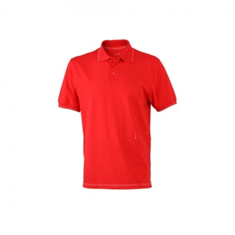 Red - Męska koszulka polo Elastic