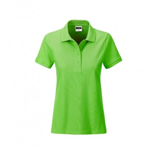 Lime Green - Damska koszulka polo Basic