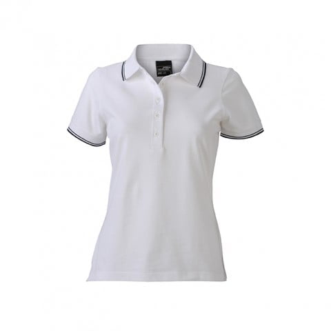White - Damska koszulka polo JN985